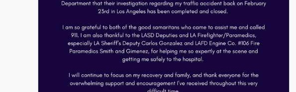 开云体育官网-警方曝伍兹车祸因超速所致 恐因紧张将油门当刹车